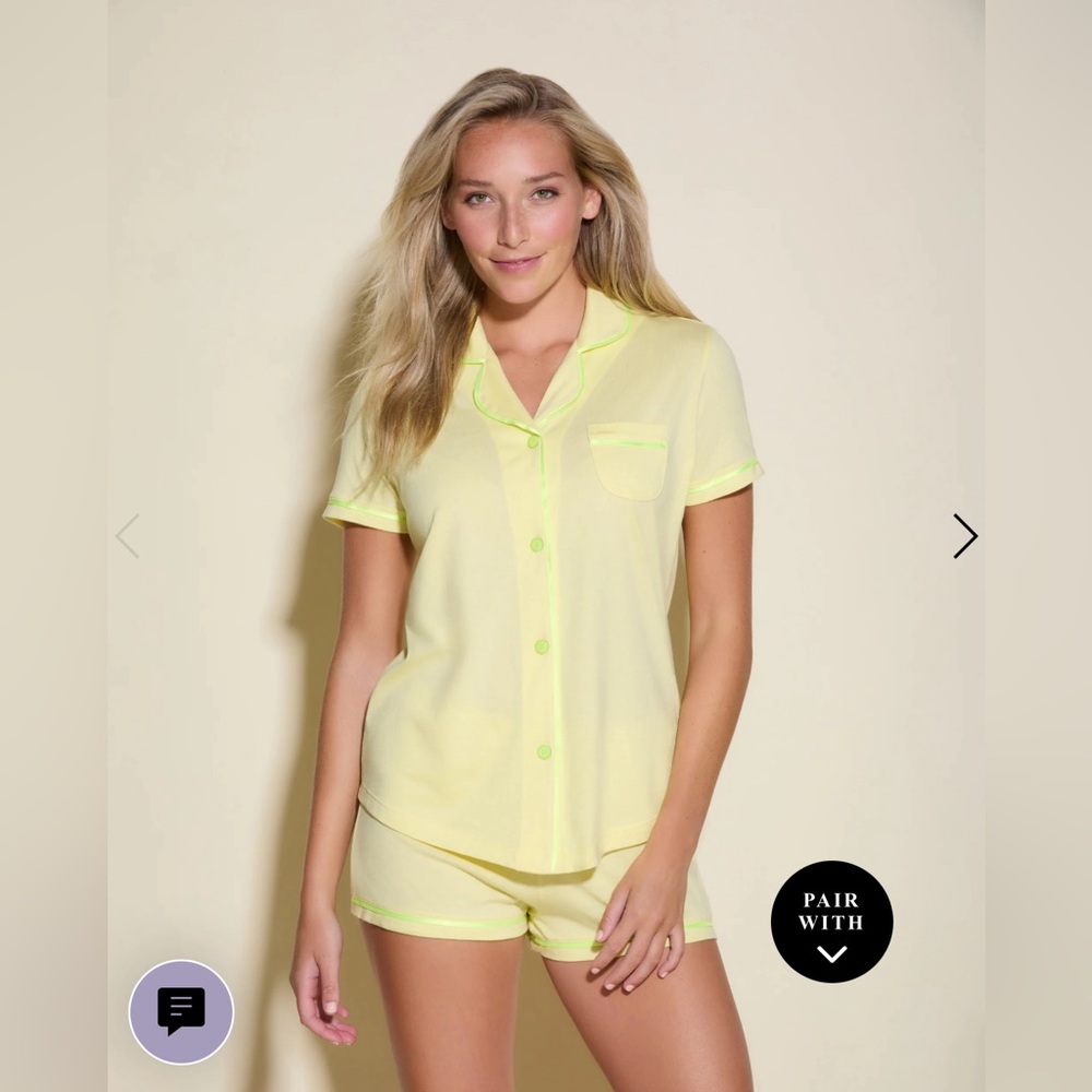 Cosabella Bella Short Sleeve Top & Boxer Pajama Set